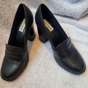 8.5 Black Steve Madden Marin Platform Penny Loafer